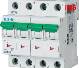 Cầu dao MCB EATON 4P 6A PLSM-D6/4
