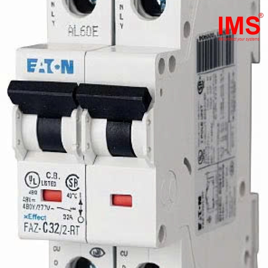Cầu dao MCB EATON 2P 1A FAZ-C1/2-RT