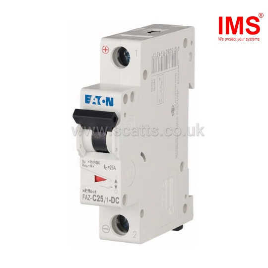 Cầu dao MCB EATON 1P 25A FAZ-C25/1-DC