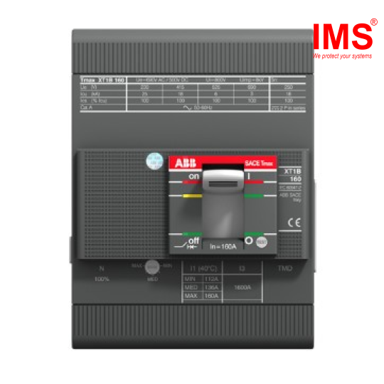 Máy cắt MCCB XT1 160A XT1B 160 TMD 20-450 4p F F