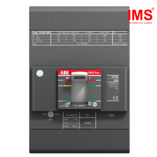 Máy cắt MCCB XT3 250A XT3S 250 TMD 125-1250 3p F F