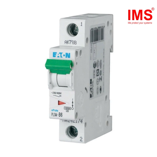Cầu dao MCB EATON 1P 6A PLSM-C6/1
