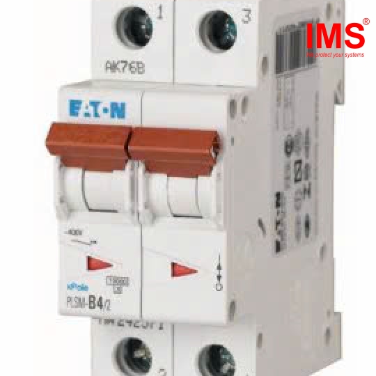 Cầu dao MCB EATON 2P 4A PLSM-B4/2