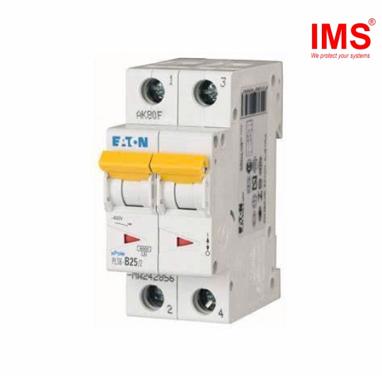 Cầu dao MCB EATON 2P 25A PLS6-D25/2