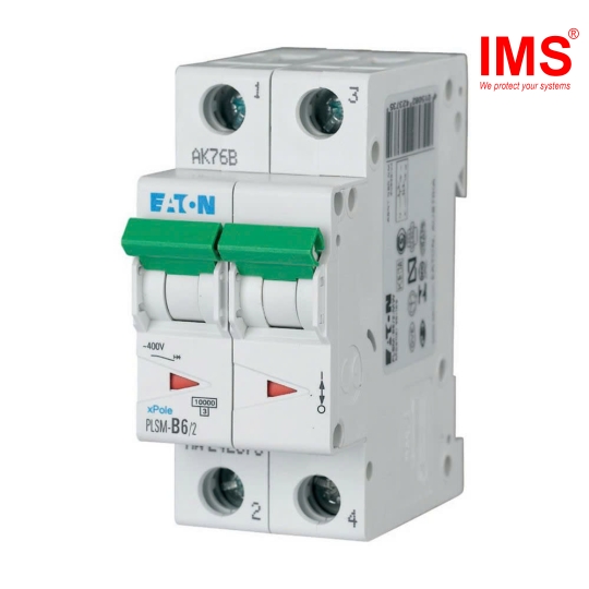Cầu dao MCB EATON 2P 6A PLS6-C6/2