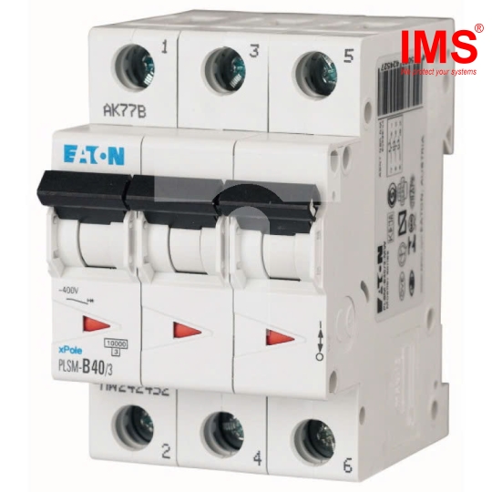 Cầu dao MCB EATON 3P 2A PLSM-C2/3
