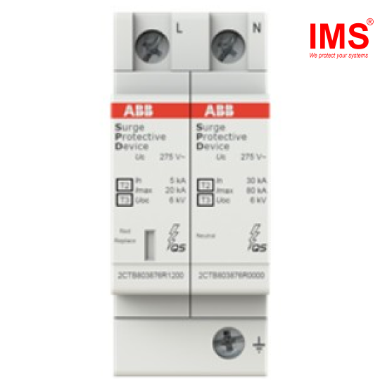 Bộ chống sét lan truyền T2 1P+N 80KA