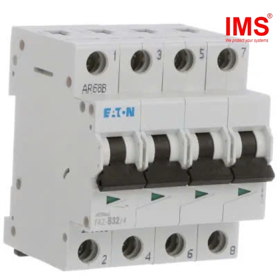 Cầu dao MCB EATON 4P 63A PL10X-D63/4