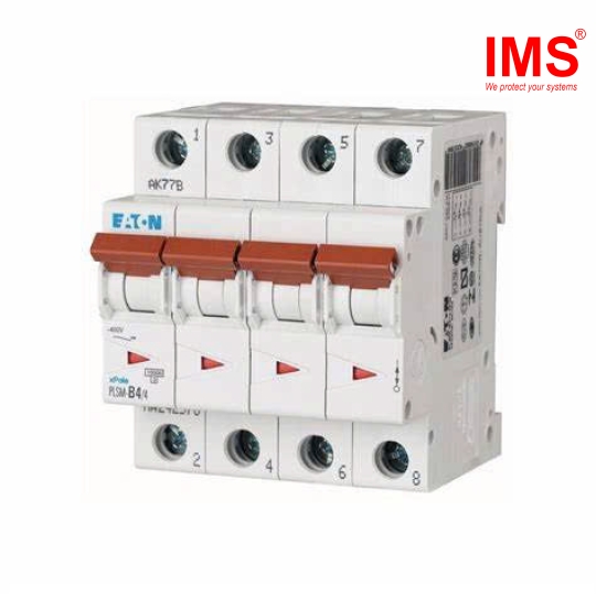 Cầu dao MCB EATON 4P 4A PLSM-C4/4