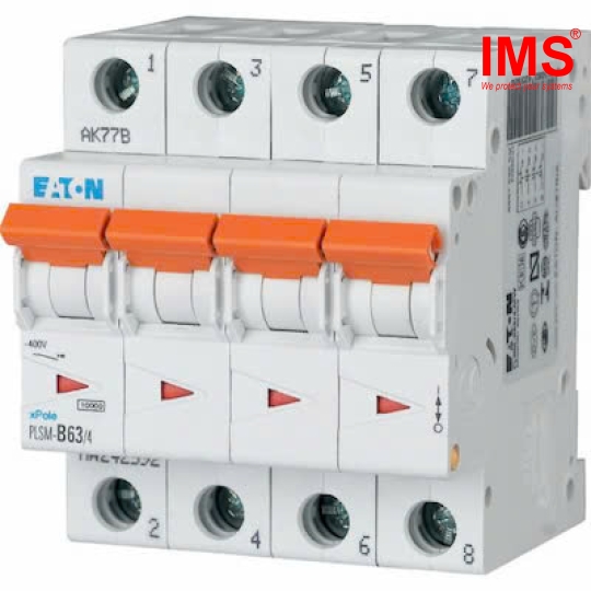 Cầu dao MCB EATON 4P 63A PLSM-C63/4