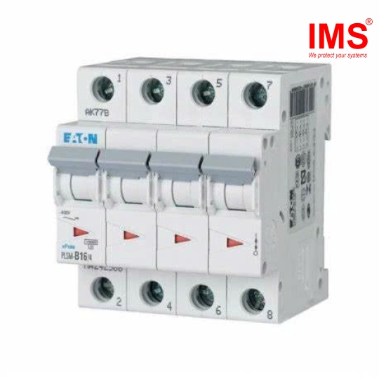 Cầu dao MCB EATON 4P 16A PLSM-B16/4