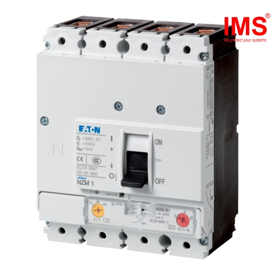 Cầu dao MCCB EATON 4P 32A 25kA NZMB1-4-A32