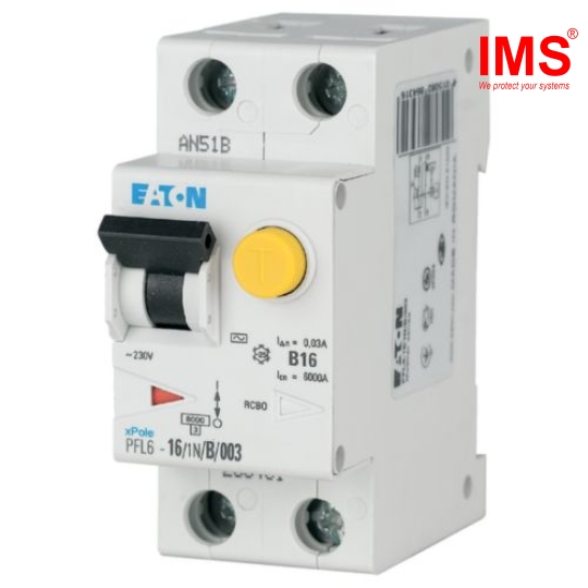 Cầu dao RCBO EATON 1P+N 6A PFL10-6/1N/C/03