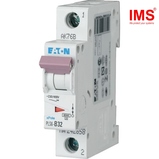 Cầu dao MCB EATON 1P 20A PLS6-D20/1