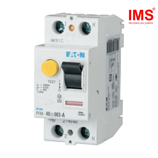 Cầu dao RCCB EATON 2P 63A PFIM-63/2/01-A